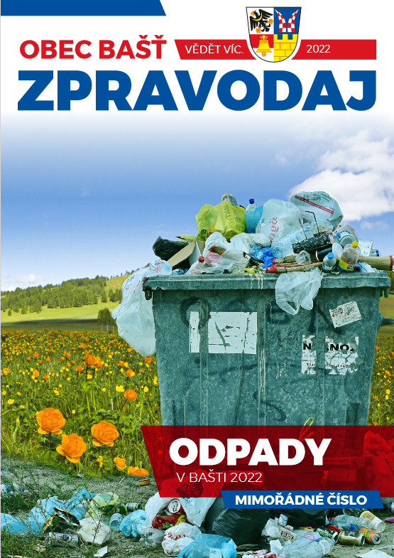 Odpady v obci Bašť v roce 2022